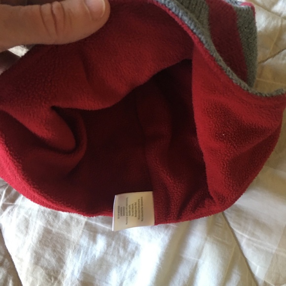 Gymboree Fire Rescue hat, The Children's Place hat, and Land's End mittens - Picture 8 of 11